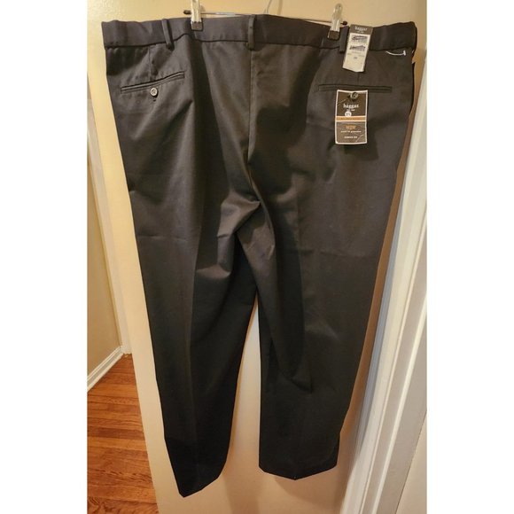 Haggar Mens Black Dress Pants Size 52W NWT - Picture 3 of 5